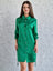 CAPOTE JURK GROEN